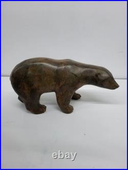 Statue Sculpture Ours Animalier Style Art Deco Style Art Nouveau Bronze massif S