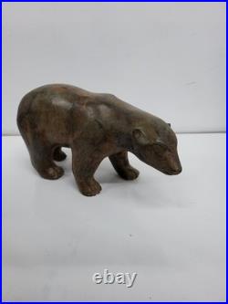 Statue Sculpture Ours Animalier Style Art Deco Style Art Nouveau Bronze massif S