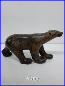 Statue Sculpture Ours Animalier Style Art Deco Style Art Nouveau Bronze massif S
