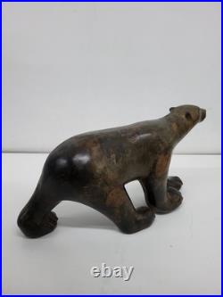 Statue Sculpture Ours Animalier Style Art Deco Style Art Nouveau Bronze massif S