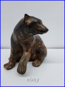 Statue Sculpture Ours Animalier Style Art Deco Style Art Nouveau Bronze massif S