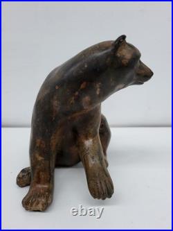 Statue Sculpture Ours Animalier Style Art Deco Style Art Nouveau Bronze massif S