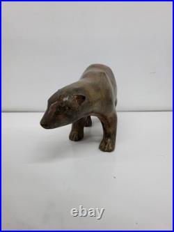 Statue Sculpture Ours Animalier Style Art Deco Style Art Nouveau Bronze massif S