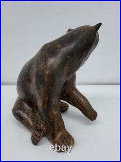 Statue Sculpture Ours Animalier Style Art Deco Style Art Nouveau Bronze massif S
