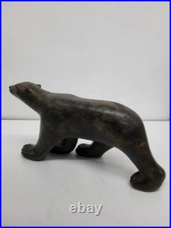 Statue Sculpture Ours Animalier Style Art Deco Style Art Nouveau Bronze massif S