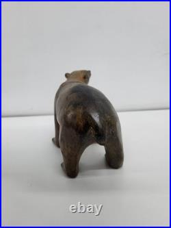 Statue Sculpture Ours Animalier Style Art Deco Style Art Nouveau Bronze massif S