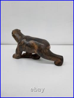 Statue Sculpture Ours Animalier Style Art Deco Style Art Nouveau Bronze massif S
