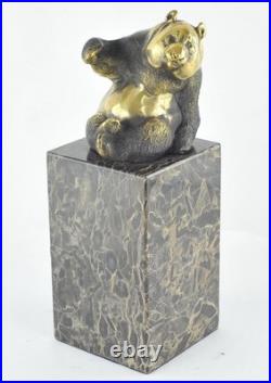 Statue Sculpture Panda Animalier Style Art Deco Style Art Nouveau Bronze massif