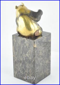 Statue Sculpture Panda Animalier Style Art Deco Style Art Nouveau Bronze massif Statue Sculpture Panda Animalier Style Art Deco Style Art Nouveau Bronze massif