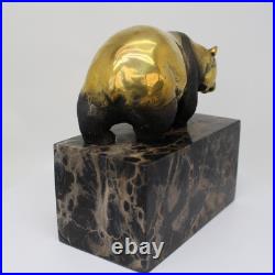 Statue Sculpture Panda Animalier Style Art Deco Style Art Nouveau Bronze massif