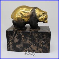 Statue Sculpture Panda Animalier Style Art Deco Style Art Nouveau Bronze massif