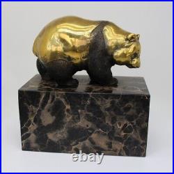 Statue Sculpture Panda Animalier Style Art Deco Style Art Nouveau Bronze massif