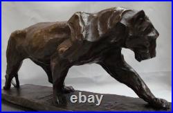 Statue Sculpture Panthere Animalier Style Art Deco Style Art Nouveau Bronze mass