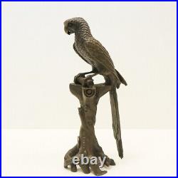 Statue Sculpture Perroquet Oiseau Animalier Style Art Deco Style Art Nouveau Bro