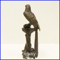 Statue Sculpture Perroquet Oiseau Animalier Style Art Deco Style Art Nouveau Bro