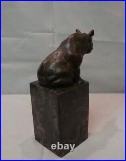 Statue Sculpture Rhinoceros Animalier Style Art Deco Style Art Nouveau Bronze ma