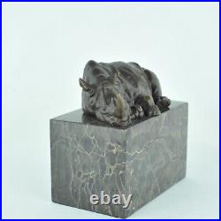 Statue Sculpture Rhinoceros Animalier Style Art Deco Style Art Nouveau Bronze ma