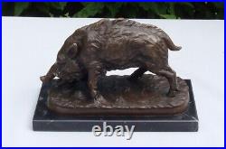 Statue Sculpture Sanglier Animalier Chasse Style Art Deco Style Art Nouveau Bron