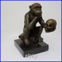 Statue Sculpture Singe Animalier Style Art Deco Style Art Nouveau Bronze massif Statue Sculpture Singe Animalier Style Art Deco Style Art Nouveau Bronze massif