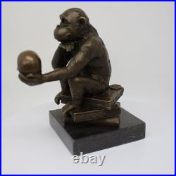 Statue Sculpture Singe Animalier Style Art Deco Style Art Nouveau Bronze massif Statue Sculpture Singe Animalier Style Art Deco Style Art Nouveau Bronze massif