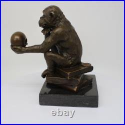 Statue Sculpture Singe Animalier Style Art Deco Style Art Nouveau Bronze massif Statue Sculpture Singe Animalier Style Art Deco Style Art Nouveau Bronze massif