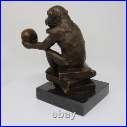 Statue Sculpture Singe Animalier Style Art Deco Style Art Nouveau Bronze massif Statue Sculpture Singe Animalier Style Art Deco Style Art Nouveau Bronze massif