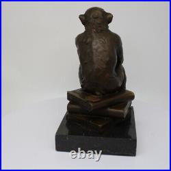 Statue Sculpture Singe Animalier Style Art Deco Style Art Nouveau Bronze massif