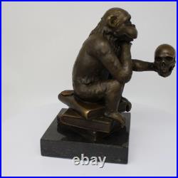 Statue Sculpture Singe Animalier Style Art Deco Style Art Nouveau Bronze massif Statue Sculpture Singe Animalier Style Art Deco Style Art Nouveau Bronze massif
