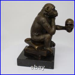 Statue Sculpture Singe Animalier Style Art Deco Style Art Nouveau Bronze massif Statue Sculpture Singe Animalier Style Art Deco Style Art Nouveau Bronze massif