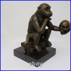 Statue Sculpture Singe Animalier Style Art Deco Style Art Nouveau Bronze massif Statue Sculpture Singe Animalier Style Art Deco Style Art Nouveau Bronze massif