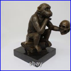 Statue Sculpture Singe Animalier Style Art Deco Style Art Nouveau Bronze massif Statue Sculpture Singe Animalier Style Art Deco Style Art Nouveau Bronze massif