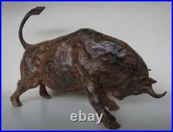 Statue Sculpture Taureau Animalier Corrida Tauromachie Style Art Deco Style Art