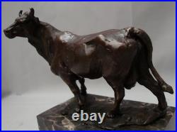 Statue Sculpture Taureau Animalier Style Art Deco Style Art Nouveau Bronze massi