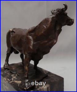 Statue Sculpture Taureau Animalier Style Art Deco Style Art Nouveau Bronze massi Statue Sculpture Taureau Animalier Style Art Deco Style Art Nouveau Bronze massi