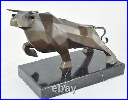 Statue Sculpture Taureau Animalier Style Art Deco Style Art Nouveau Bronze massi