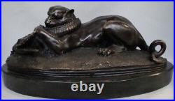 Statue Sculpture Tigre Crocodile Animalier Style Art Deco Style Art Nouveau Bron