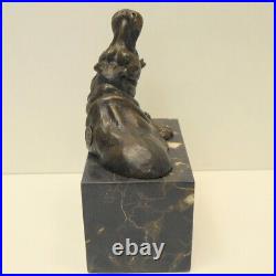 Statue Sculpture hippopotame Animalier Chasse Style Art Deco Style Art Nouveau B