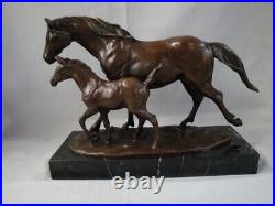 Statue en bronze Cheval Poulain Animalier Style Art Deco Style Art Nouveau Bronz