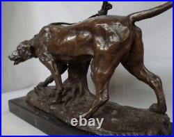 Statue en bronze Chien Animalier Chasse Style Art Deco Style Art Nouveau Bronze