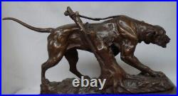 Statue en bronze Chien Animalier Chasse Style Art Deco Style Art Nouveau Bronze