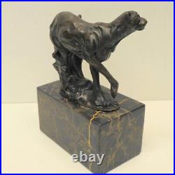 Statue en bronze Guépard Animalier Style Art Deco Style Art Nouveau Bronze Signe