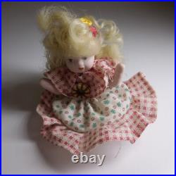 Statue figurine miniature poupée céramique tissu art déco collection N8182 Statue figurine miniature poupée céramique tissu art déco collection N8182