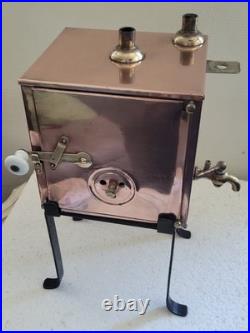Stérilisateur-étuve ancien-laboratoire/pharmacie-cuivre rouge/Art Déco/1920