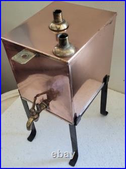 Stérilisateur-étuve ancien-laboratoire/pharmacie-cuivre rouge/Art Déco/1920