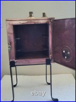 Stérilisateur-étuve ancien-laboratoire/pharmacie-cuivre rouge/Art Déco/1920
