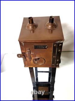 Stérilisateur-étuve ancien pharmacie, laboratoir cuivre rouge /Art Déco 1920