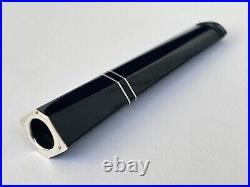 Superbe ancien FUME CIGARETTE ART DECO en BAKELITE et ARGENT poinçon ORFEVRE E. S