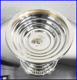 Surélevé Emile Puiforcat France Métal Argenté Silverplate Art Déco Assiette