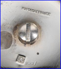 Surélevé Emile Puiforcat France Métal Argenté Silverplate Art Déco Assiette