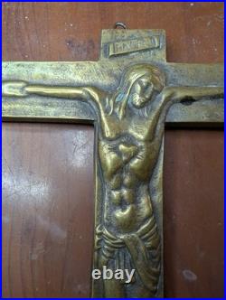Szwarc Marek Crucifix Croix Art Déco Bronze